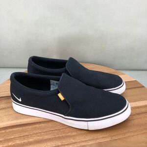 Nike SB Check Solarsoft Canvas Slip On Skate Sneakers Black Womens Size 10 Shoes